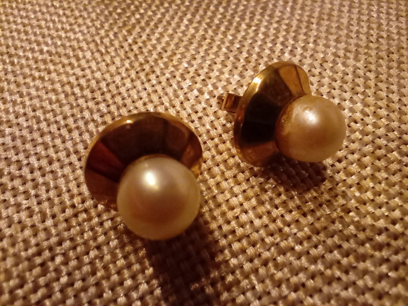  Ohrstecker mit Perle 333er gold  