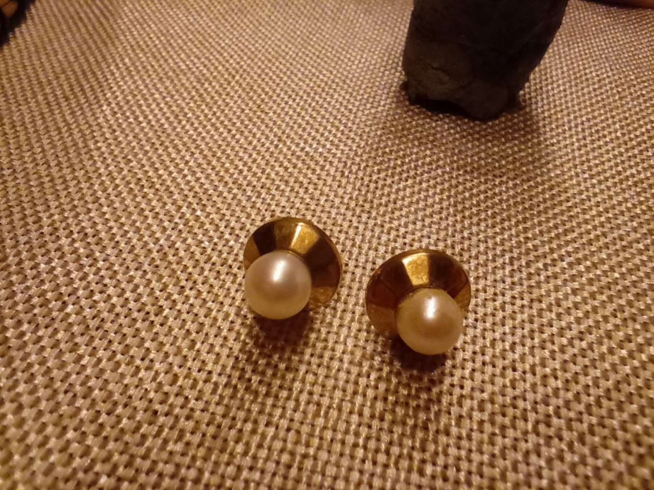  Ohrstecker mit Perle 333er gold  