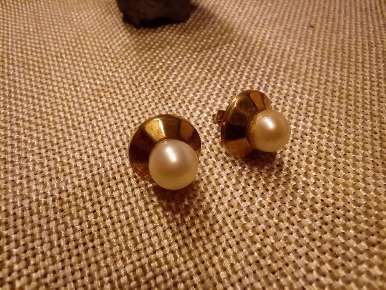  Ohrstecker mit Perle 333er gold  