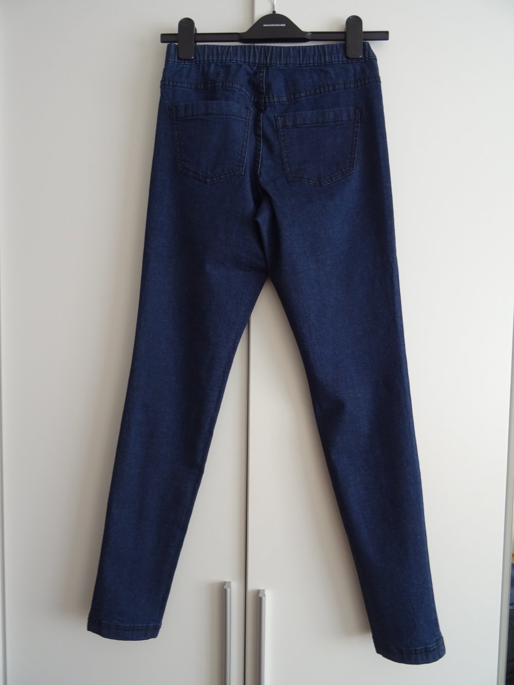 blaue Jeggings