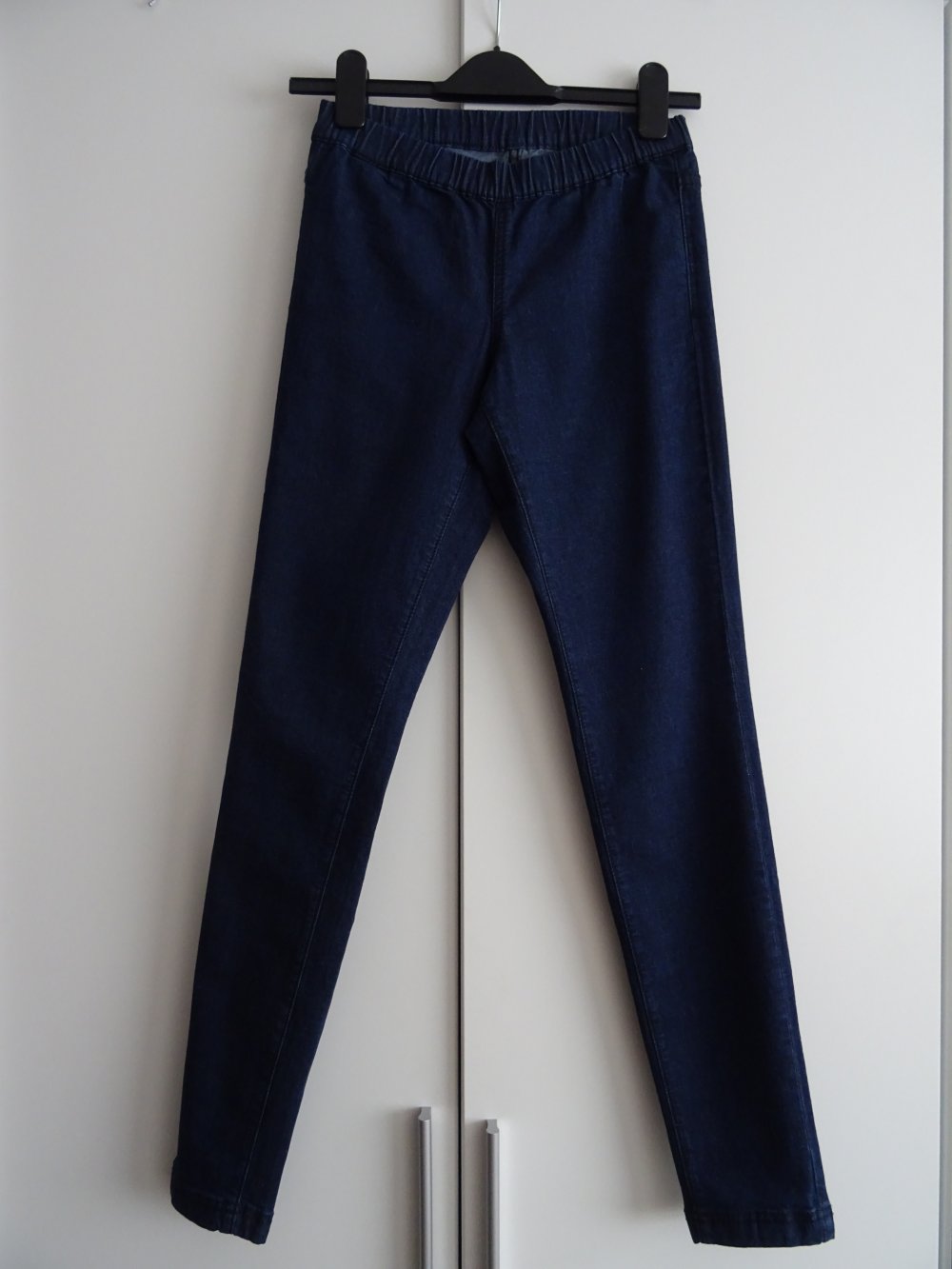 blaue Jeggings