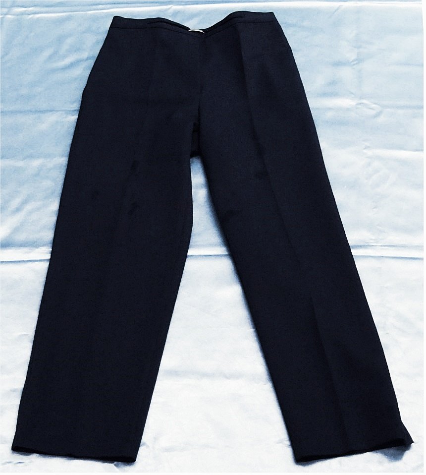 Canda / C&A  - Bundfalten-Hose dunkelblau - Größe 20