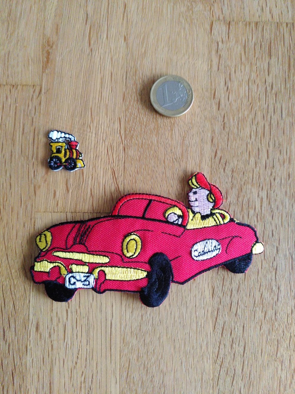 Patches für Kinder: Auto, Lokomotive