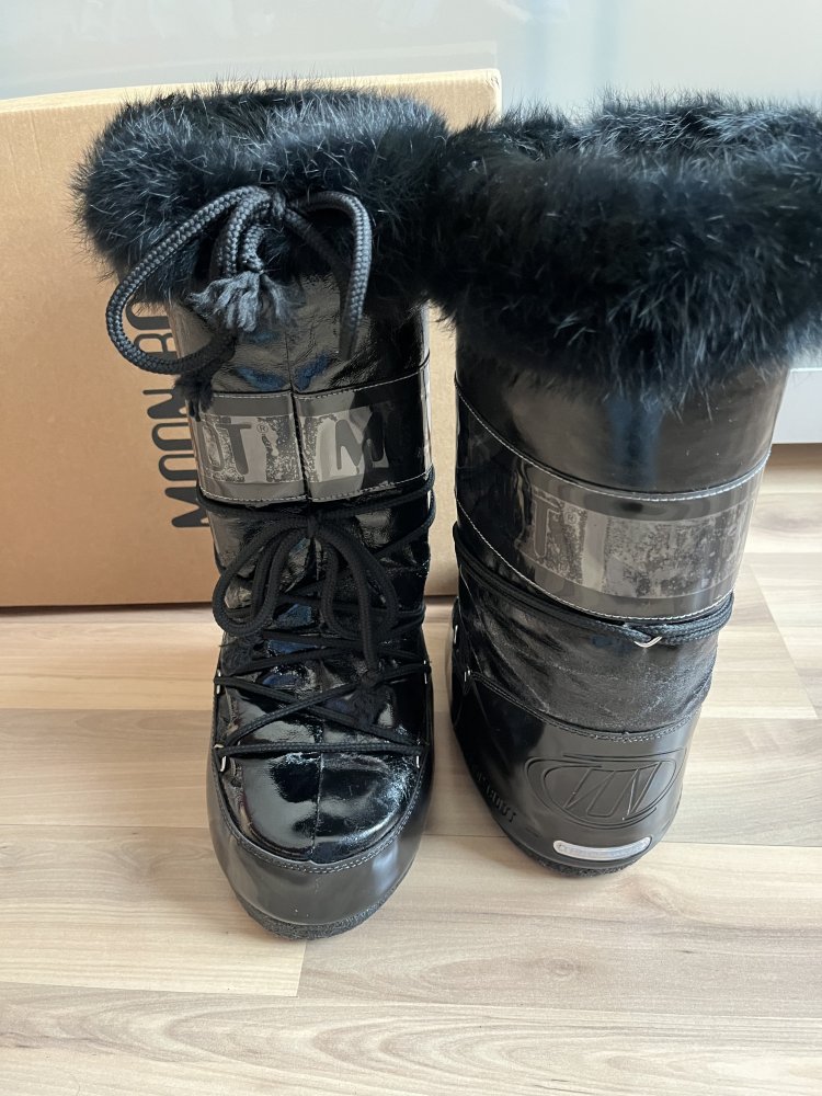 Tecnica Moon Boots 35-38 Lack Y2K Stiefel Fell Vintage