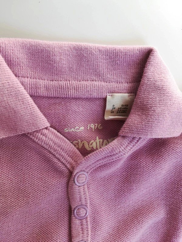 Hess Natur Baby Poloshirt rosa Bio öko kvb