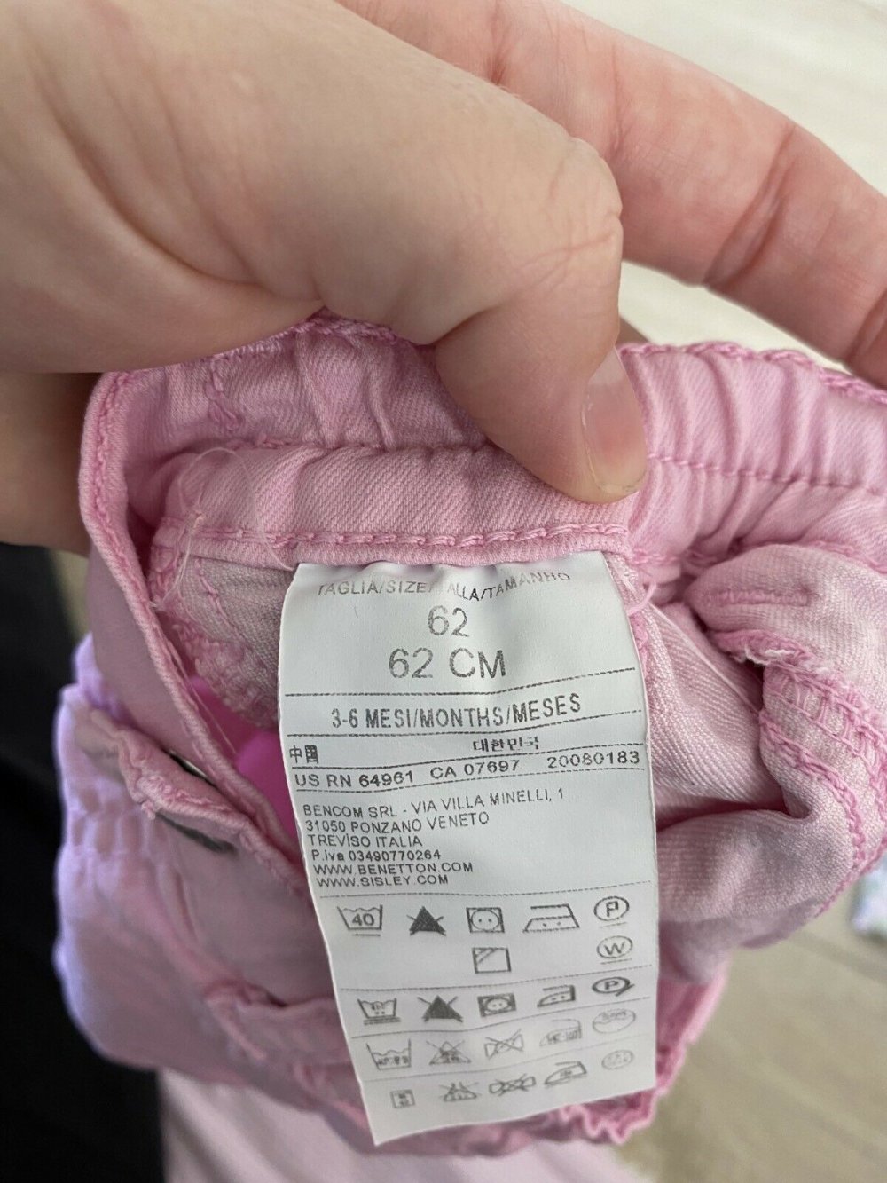 Hosen Set Mädchen Gr. 62 Benetton & C&A