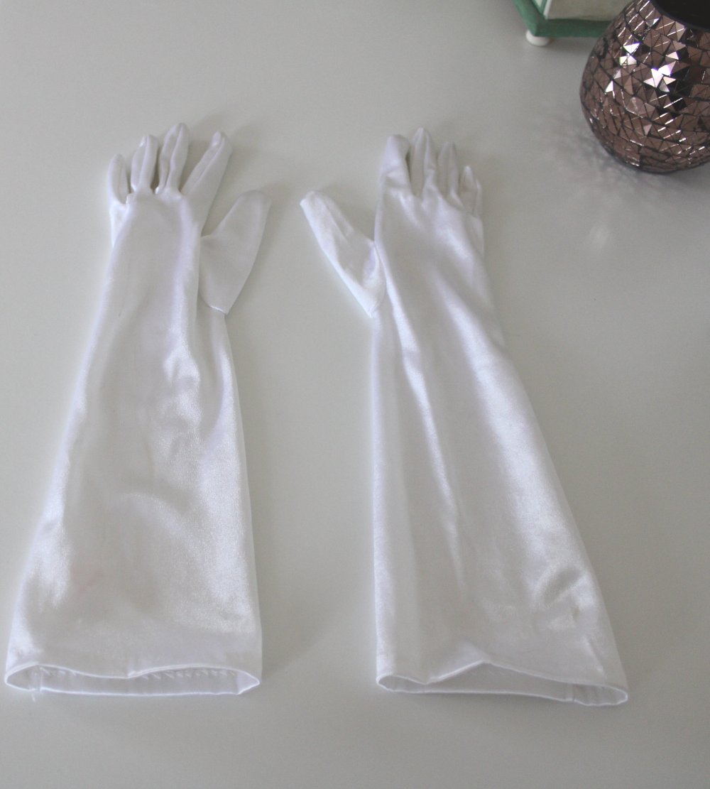 Handschuhe Brauthandschuhe Hochzeit Glanz 90er Jahre 90ties bridal gloves