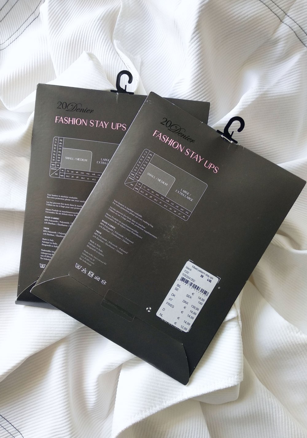 2er Set halterlose Pinup Strümpfe Gr. L XL M Stay-Ups Punkte Streifen halterlos retro Datenight sexy