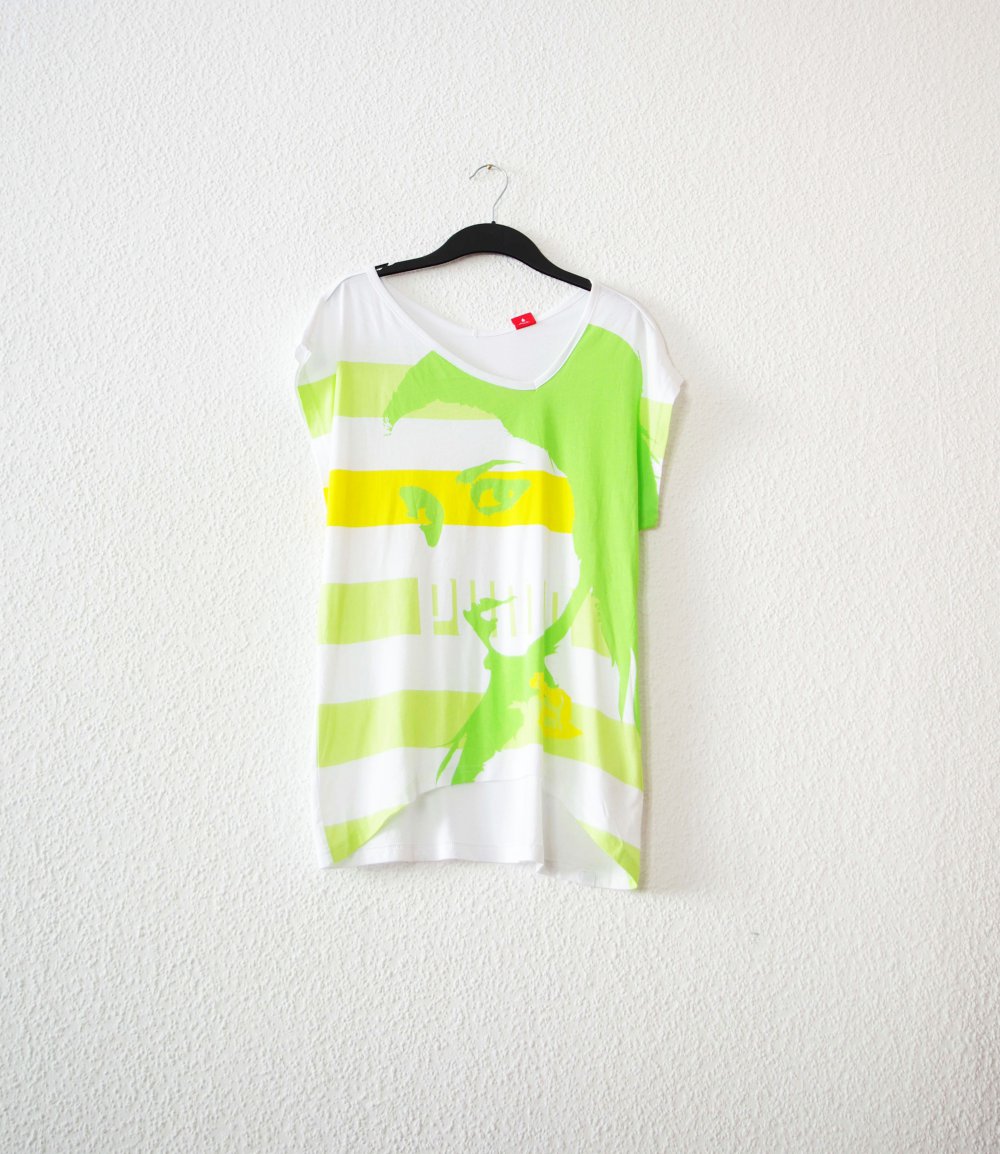 Lässiges Puma Printshirt Gr. 36 38 S M offshoulder oversized Dollskill