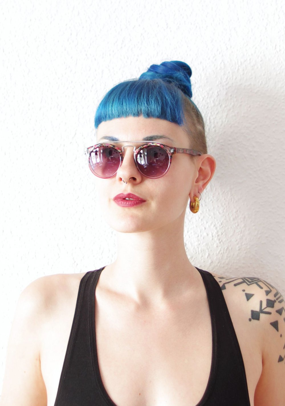 7er Set retro Sonnenbrillen vintage Pinup Rave Festival bratz y2k schwarz