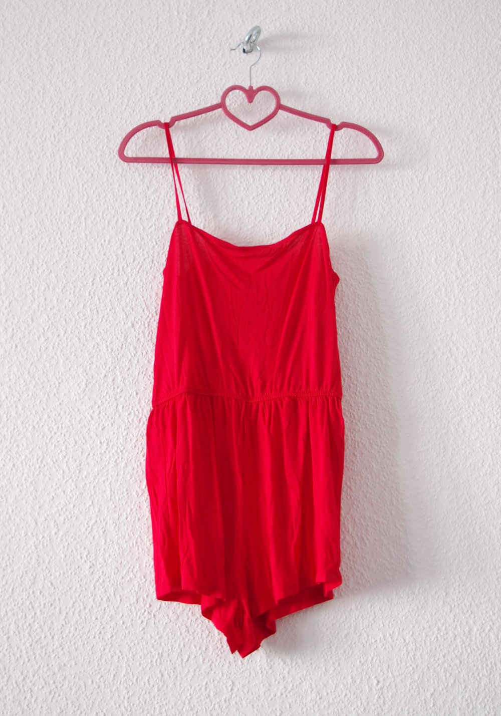 Lockerer Jumpsuit Gr. S 36 Technoelfe Rave knallrot Festival Onesie Hippie