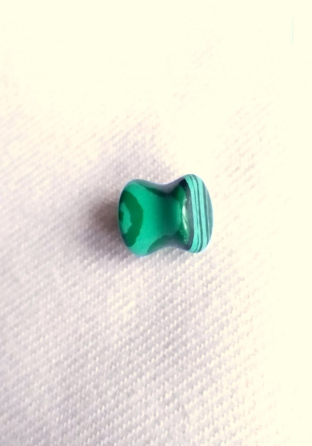 Ausgefallener 8mm Tunnel Malachit Plug GOA Gypsy Hippie Festival Nasty Gal