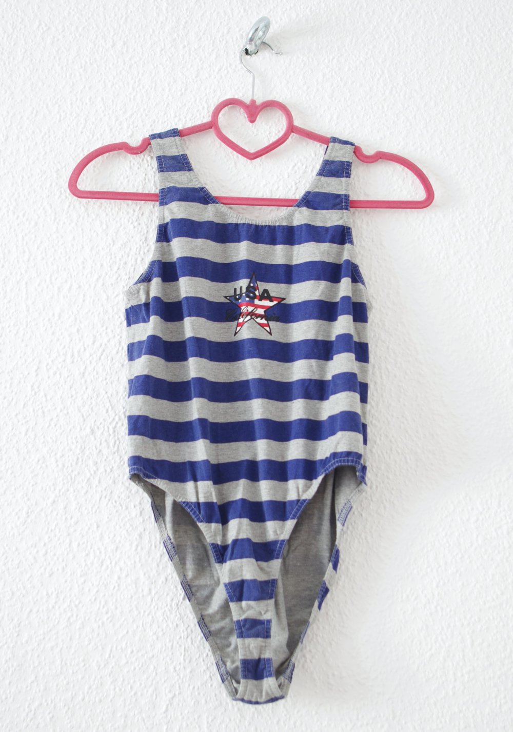 Gestreifter Tanktop retro Body Gr. M 38 40 high leg cut Rave Technobarbie Festival y2k