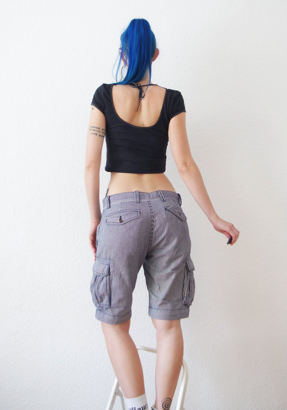 Lockere Combat Shorts Tommy Hilfiger Gr. M L 40 42 boyfriend Festival Technobarbie