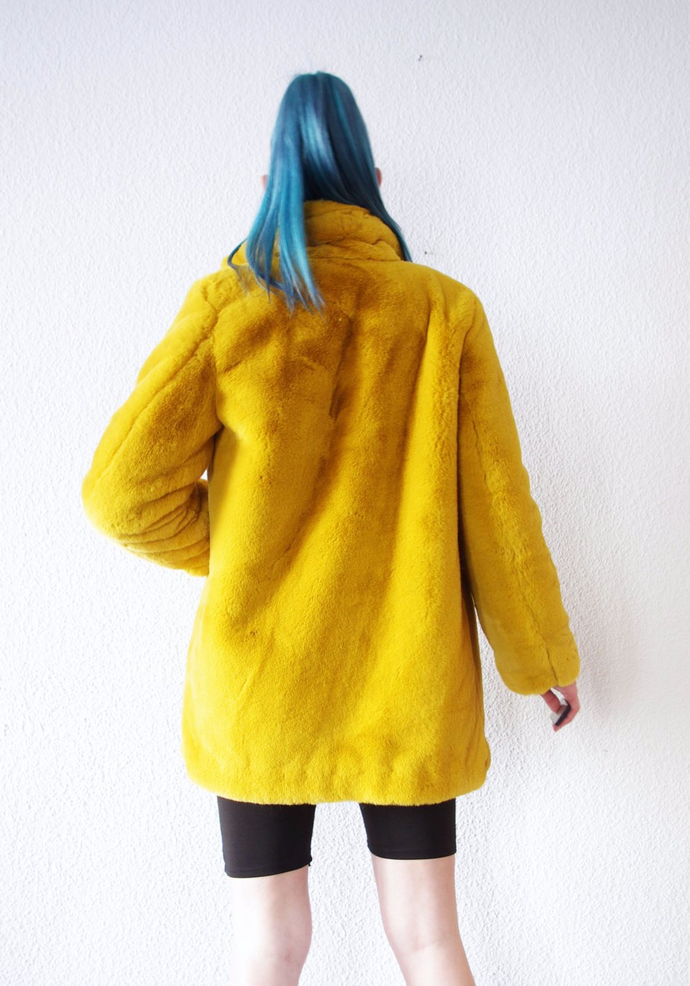 Traumhafter Plüschmantel Nasty Gal Gr. S 36 38 Fake Fur Festival Techno y2k