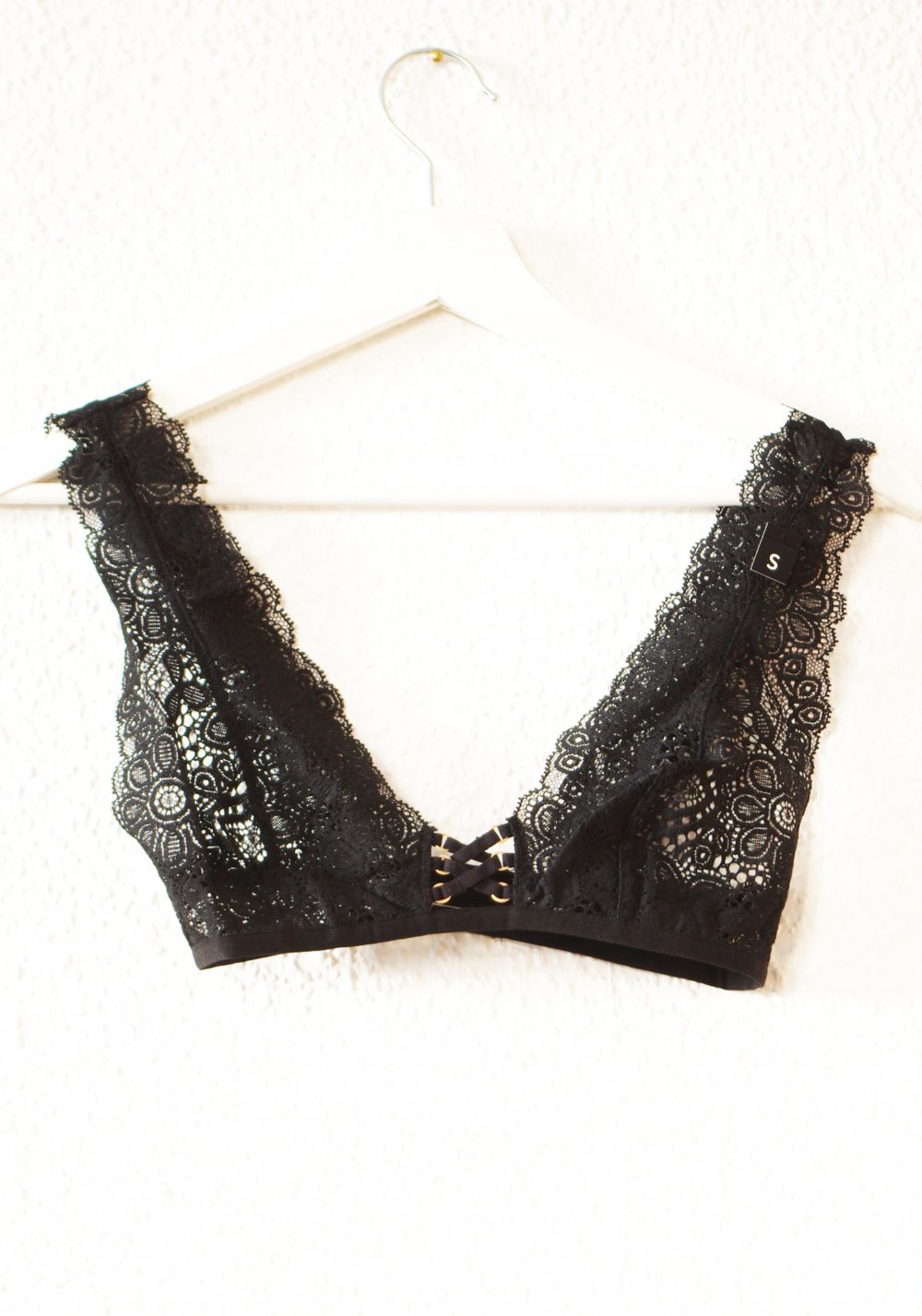Verspieltes ETAM Bustiertop Gr. S 36 38 cropped Bra Spitze Soft BH Valentinstag Nasty Gal