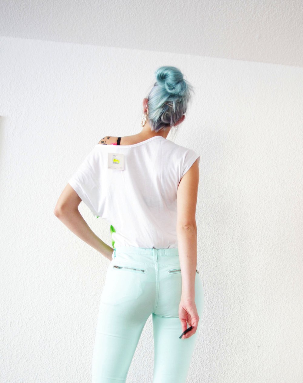 Lässiges Puma Printshirt Gr. 36 38 S M offshoulder oversized Dollskill