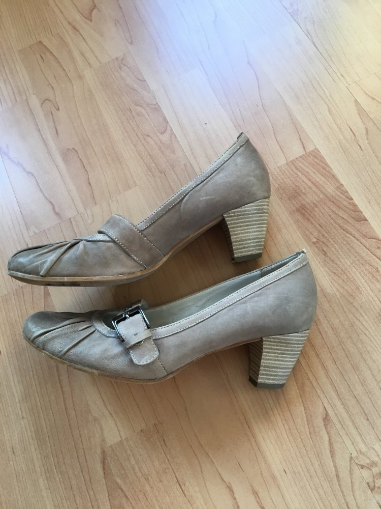 hellbraune Mary Janes / Riemchenschuhe, Größe 38,5 - 39