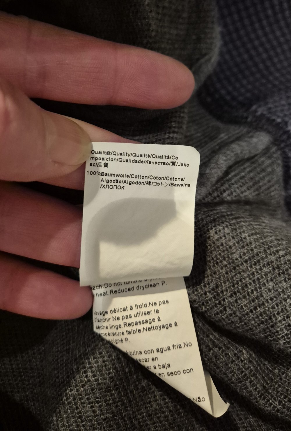 Boss orange Sweatjacke Jascke Bullover blau grau Gr M