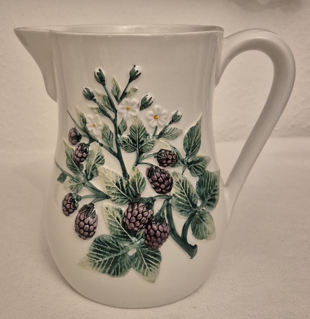 Keramikkanne Krug florales Muster