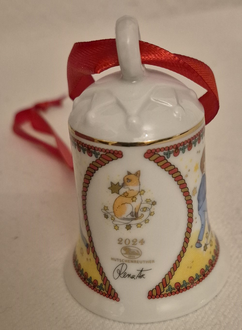 Hutschenreuther 2024 Weihnachtsleuchten Porzellanglocke Glocke