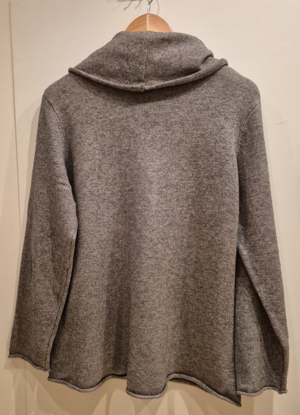 Charles Vögele Pullover Strick Rollkragen beige braun Gr L