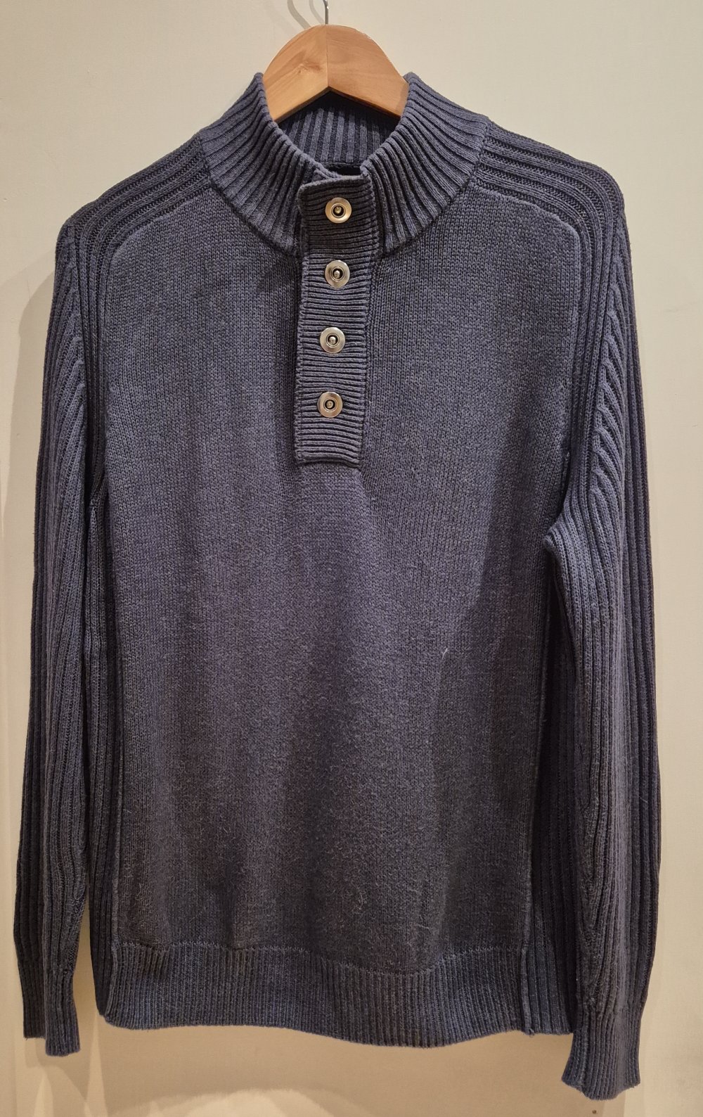 Watson's Autumn Glow Pullover Strick blau Gr M