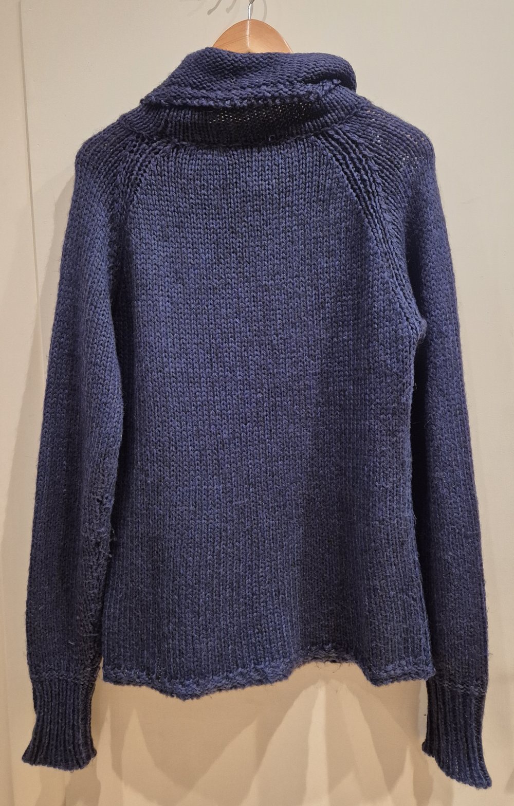 Jake*s Pullover Rollkragen mit Alpaka blau Gr L
