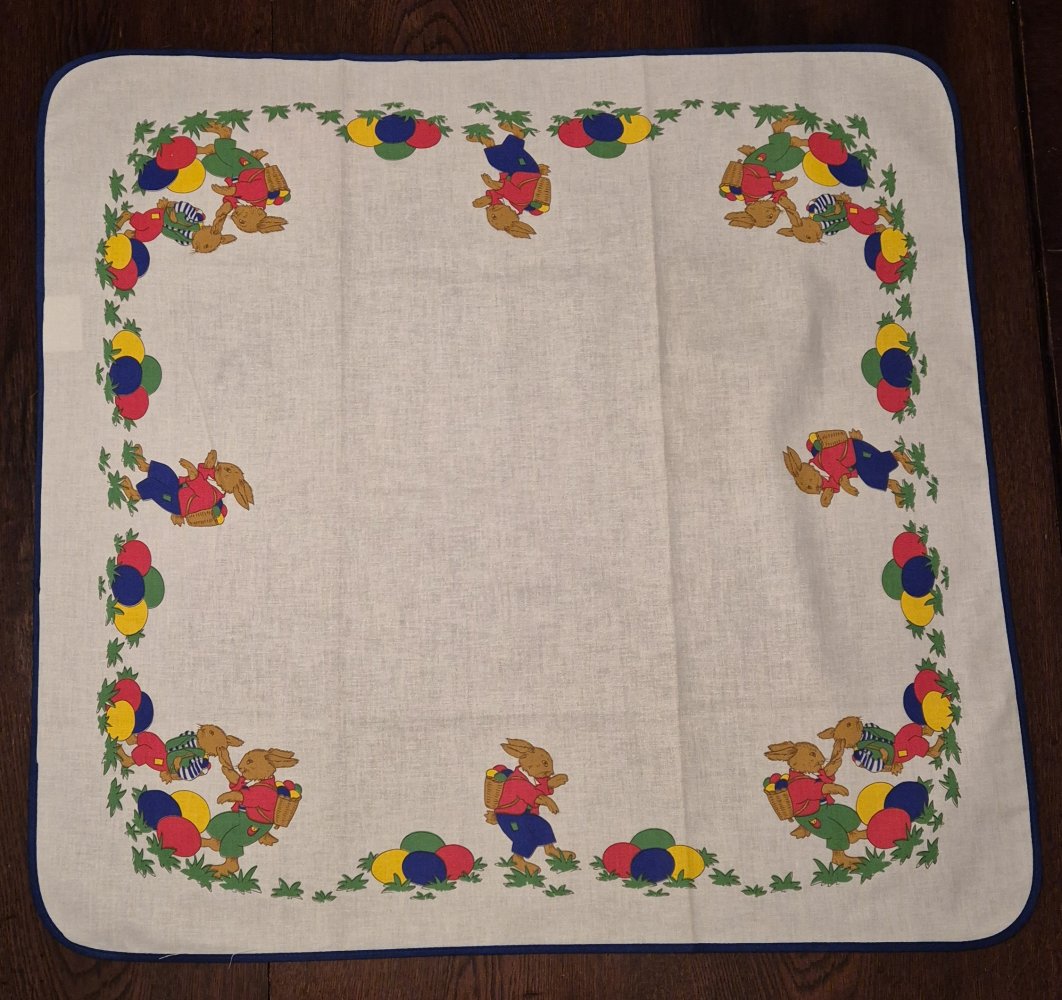 Tischdecke Osterhasen Ostern 78 cm x 76 cm