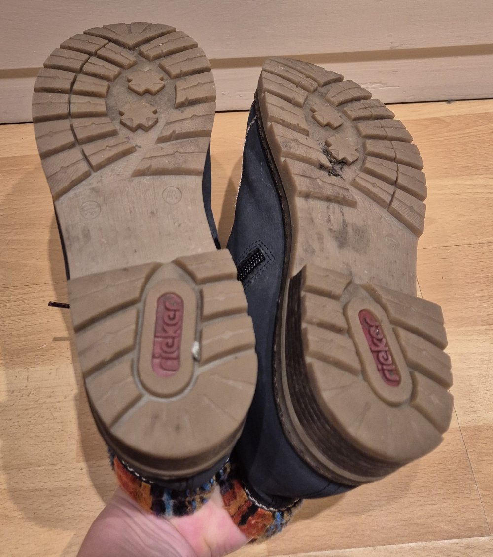 Rieker Stiefeletten gefüttert blau Gr 41