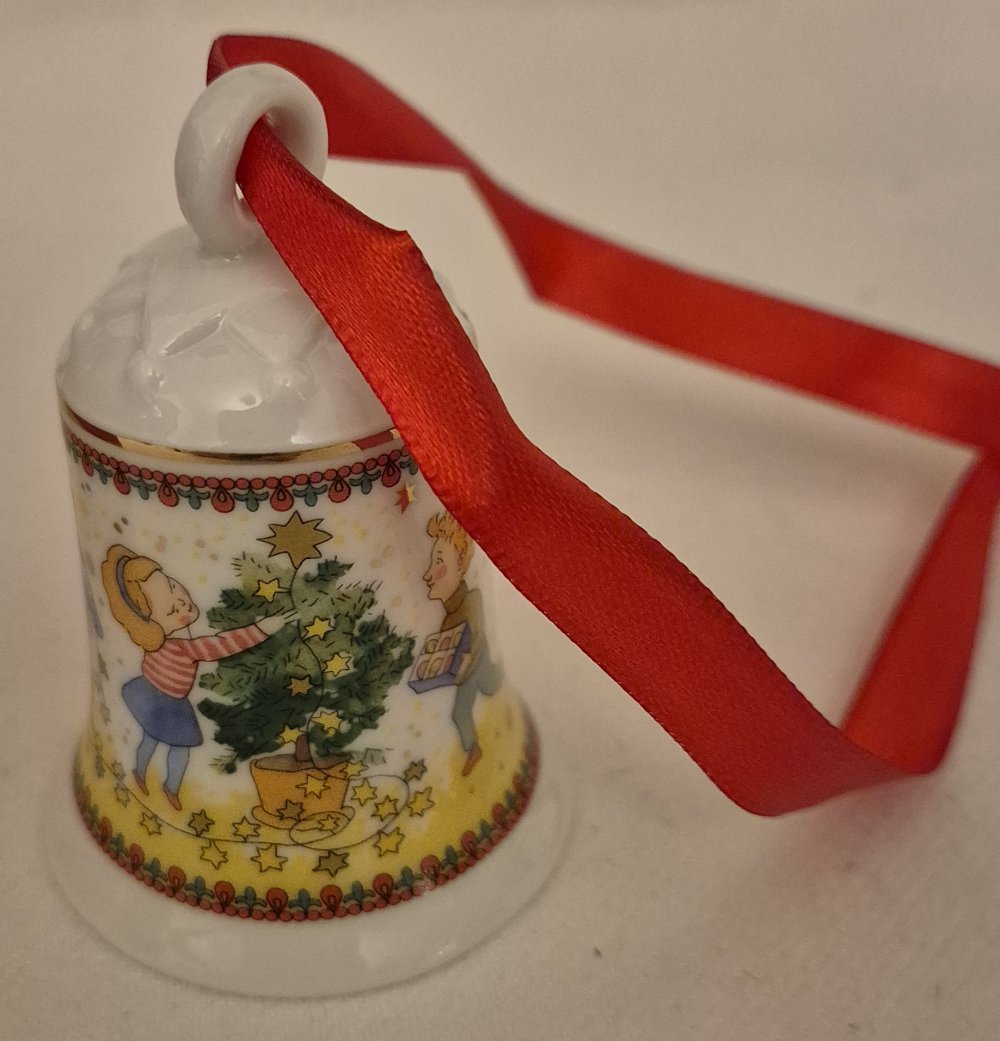 Hutschenreuther 2024 Weihnachtsleuchten Porzellanglocke Glocke