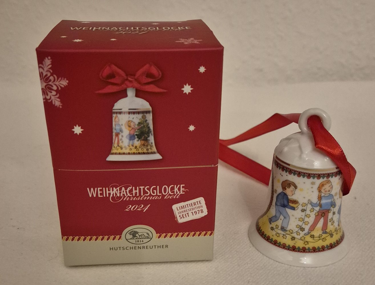 Hutschenreuther 2024 Weihnachtsleuchten Porzellanglocke Glocke