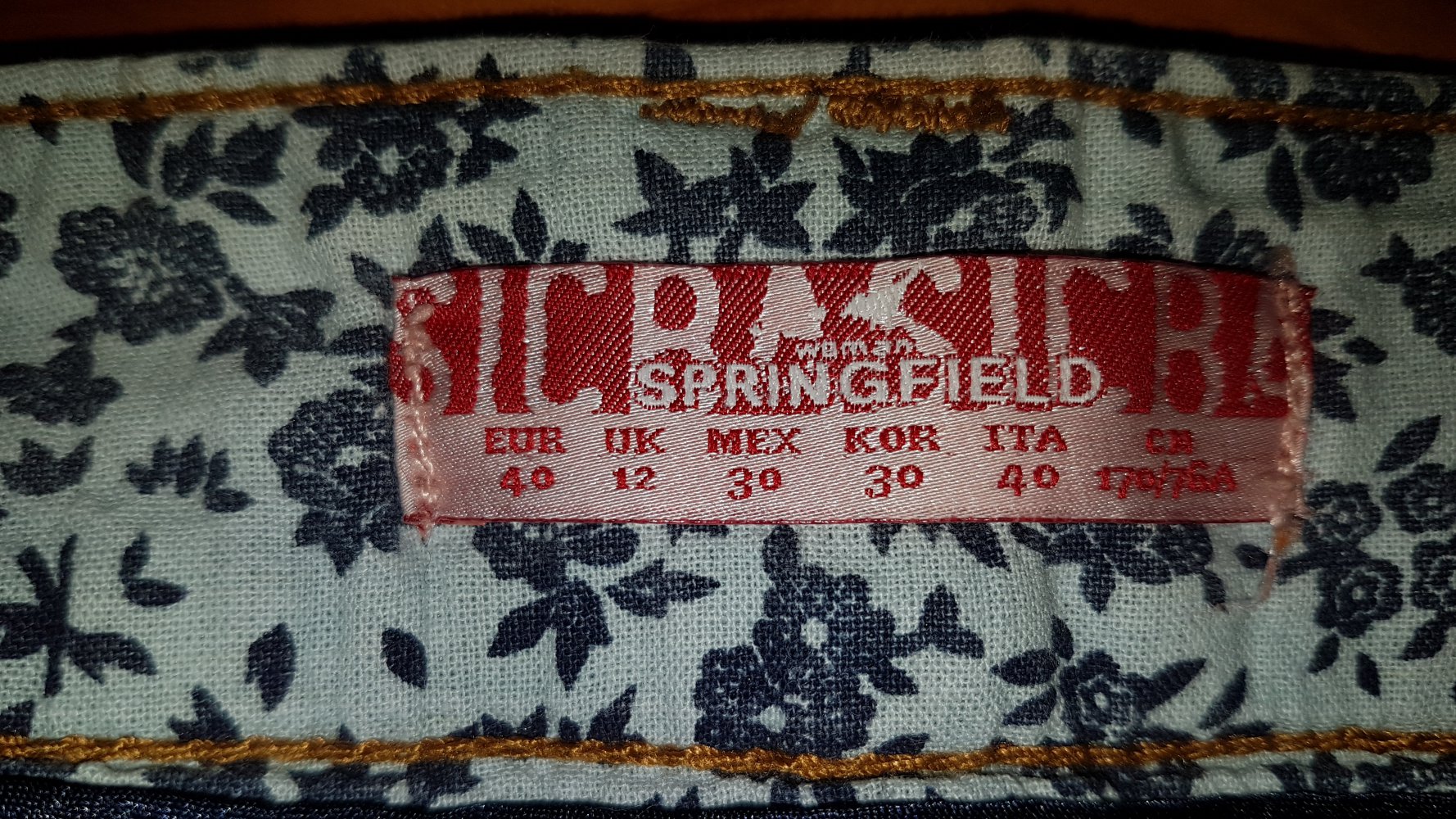 Springfield Jeans, blau Gr, 40