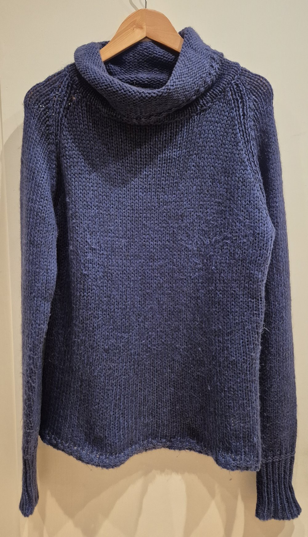Jake*s Pullover Rollkragen mit Alpaka blau Gr L