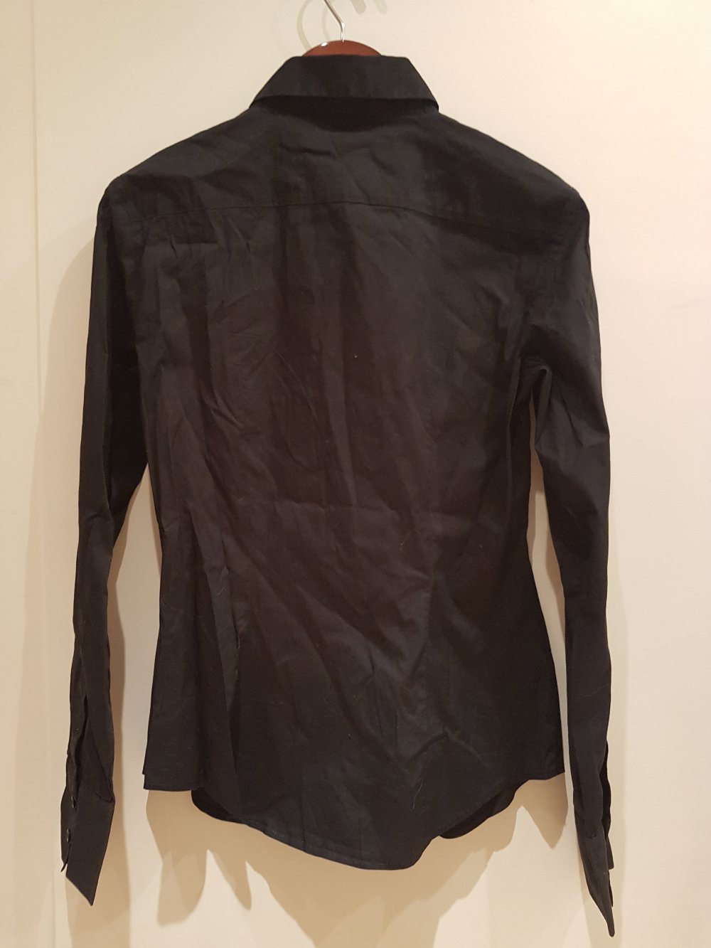 Benetton Bluse, schwarz, Gr. XS