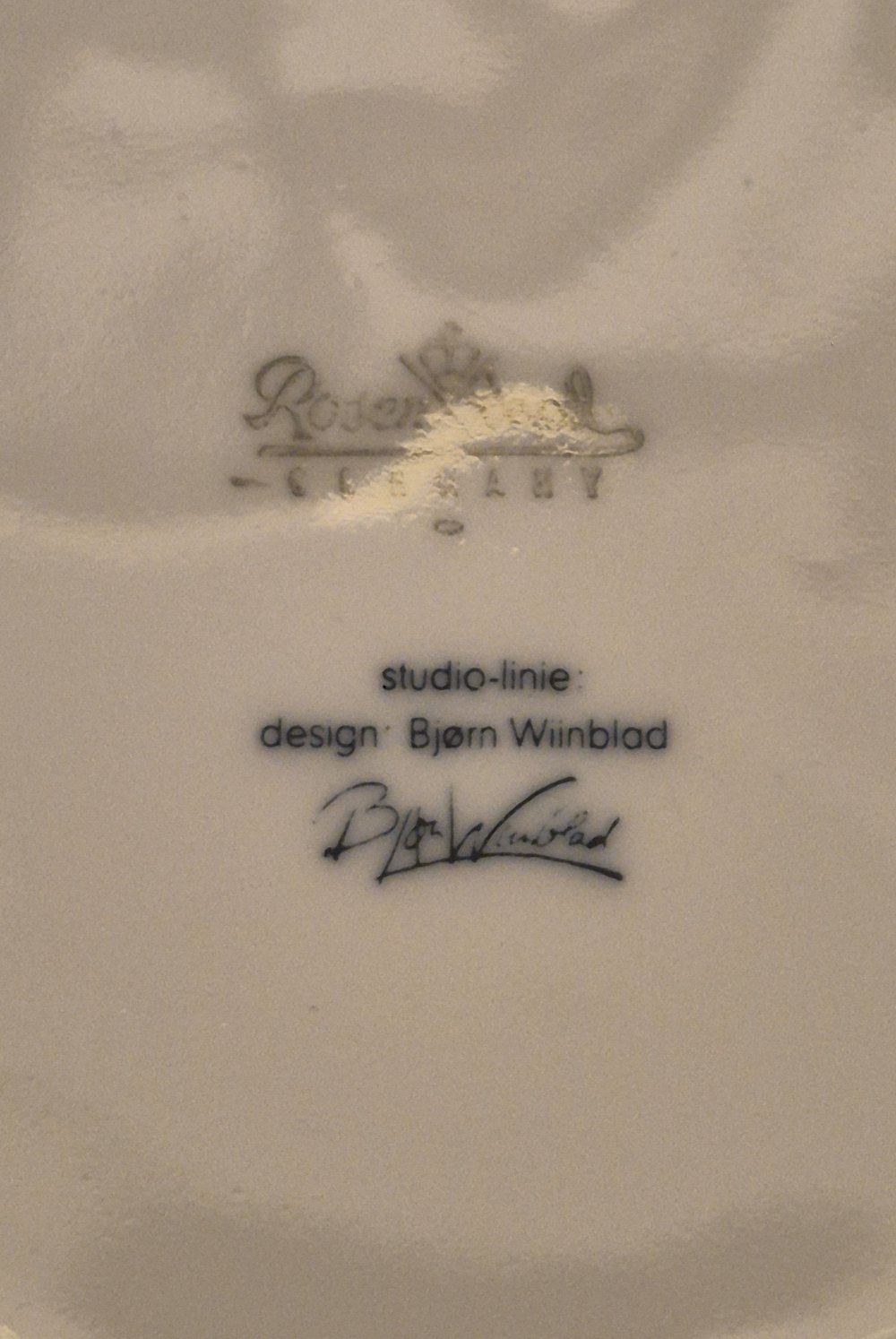 Große Pfauenvase Rosenthal Porzellan Bjørn Wiinblad, 1970