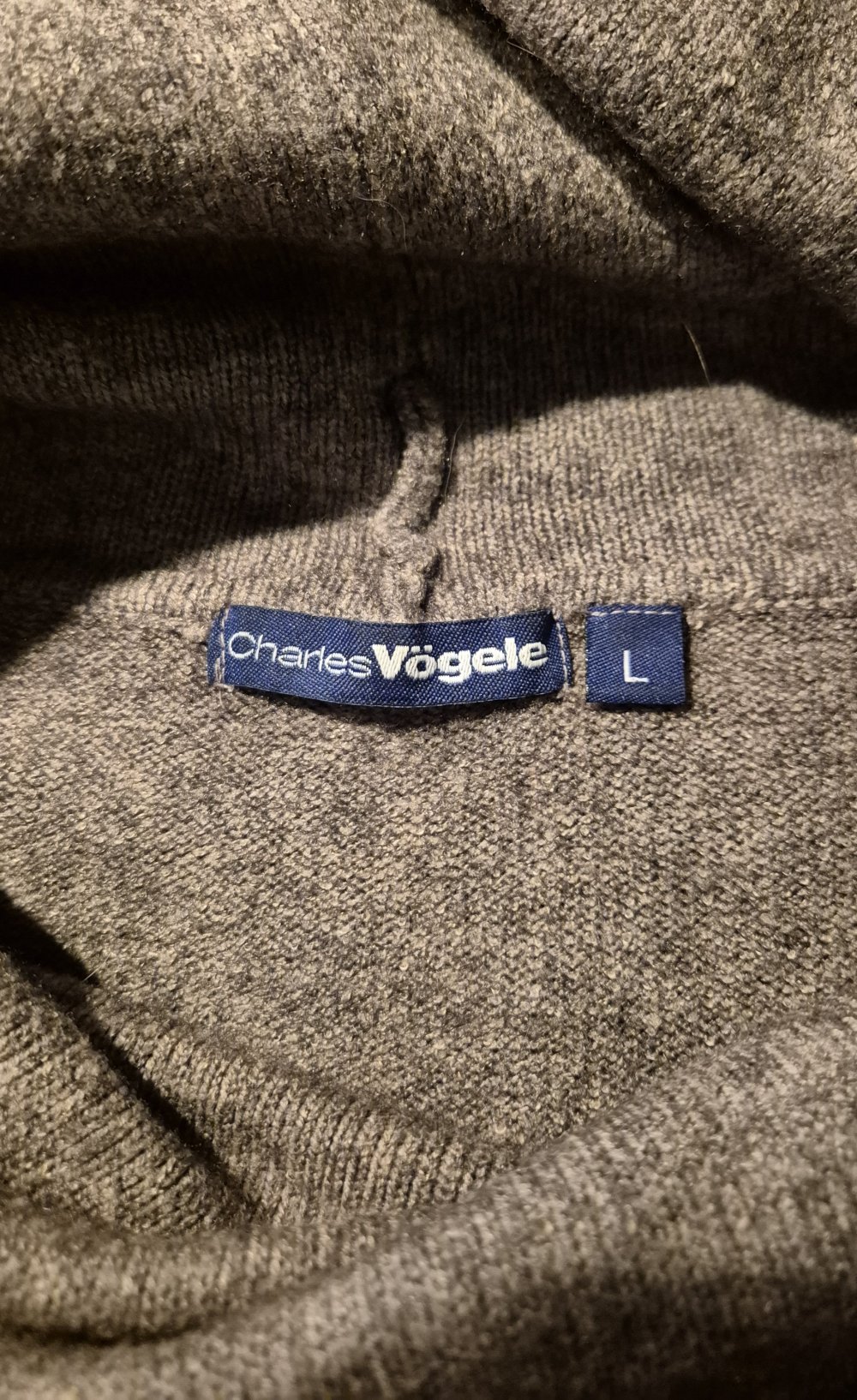 Charles Vögele Pullover Strick Rollkragen beige braun Gr L