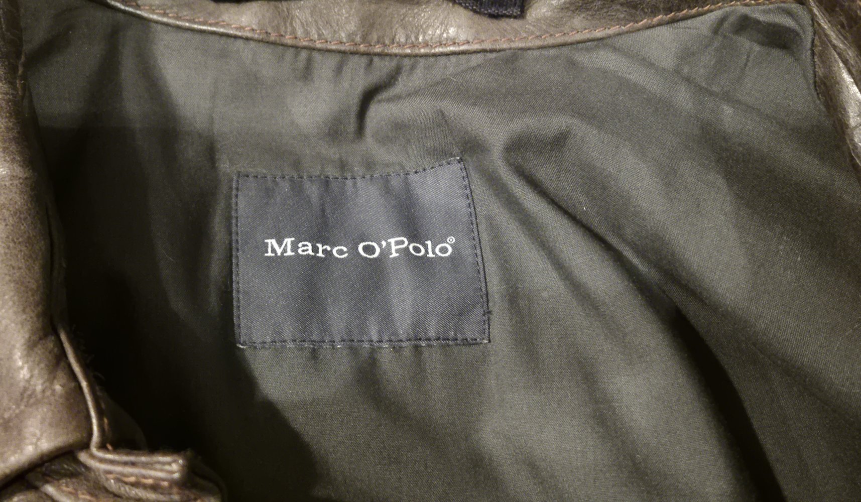 Marc O'Polo Lederjacke Herren braun used look Gr 48