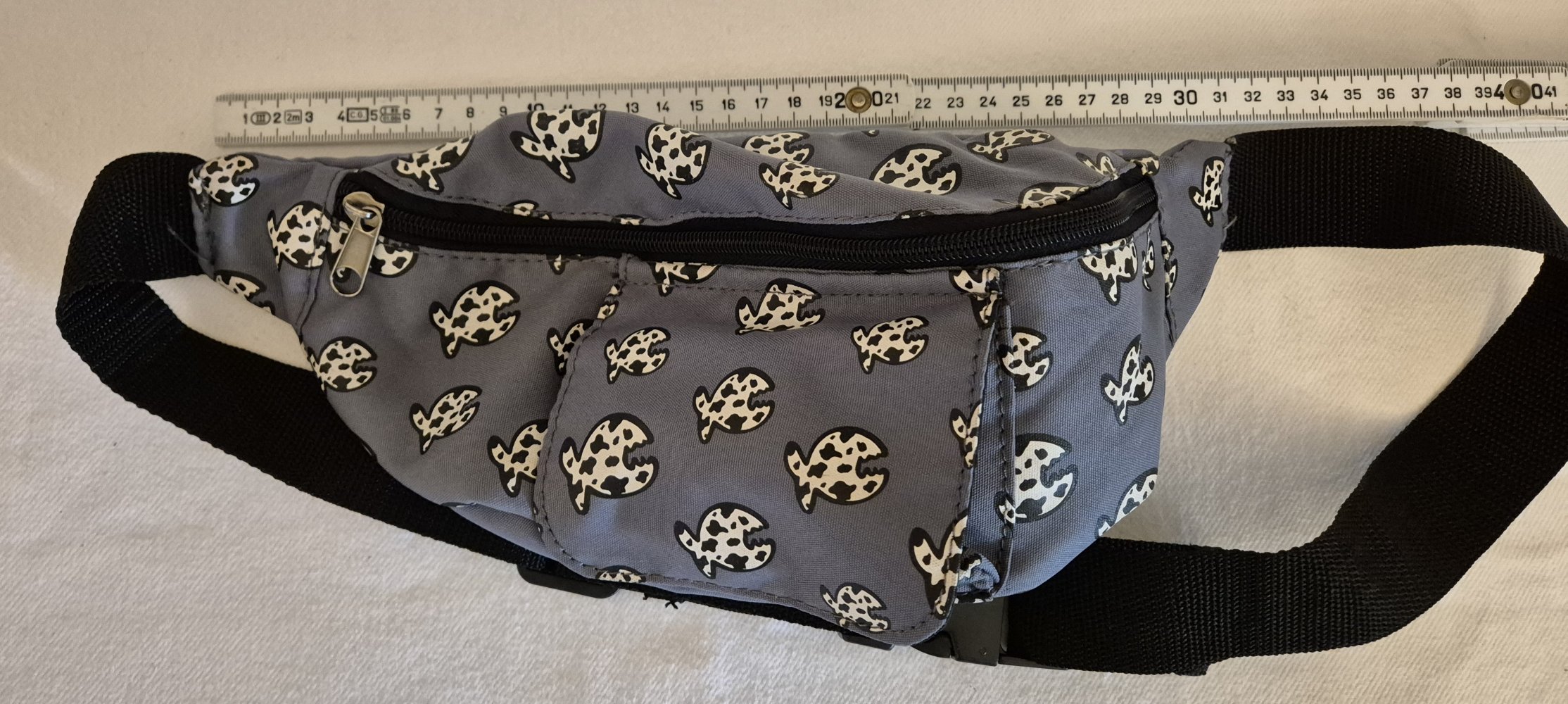 IQ Hip Bag Bauchtasche grau Fische