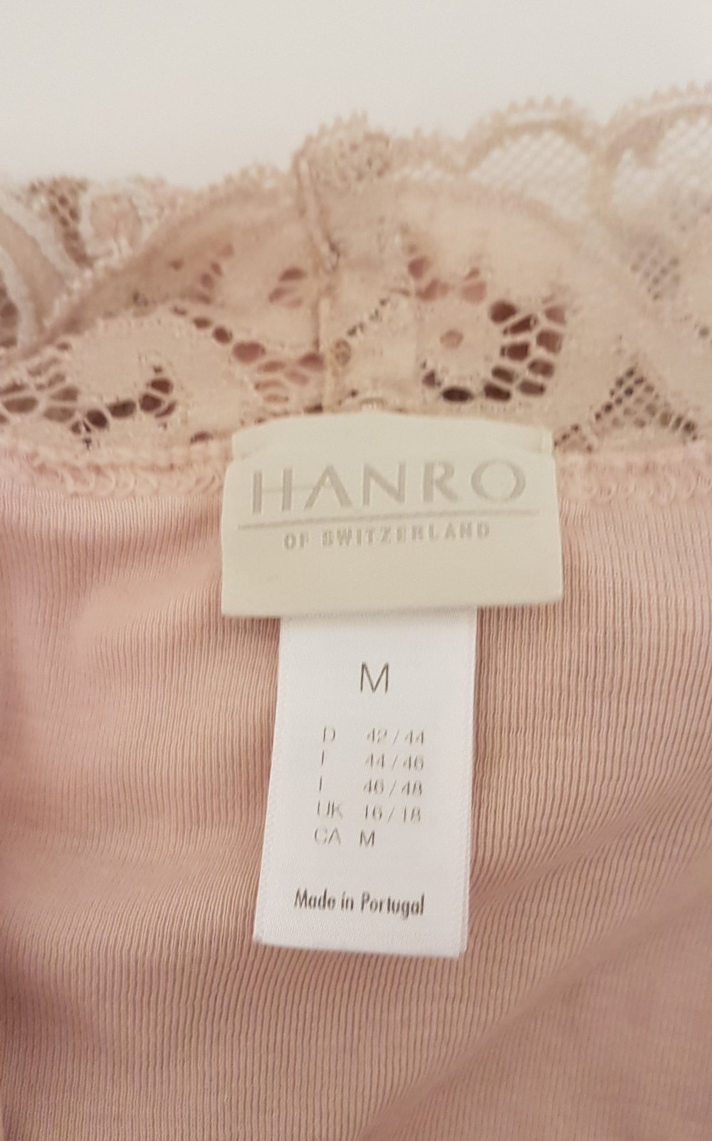 Slip Hanro beige nude Gr M - Neu