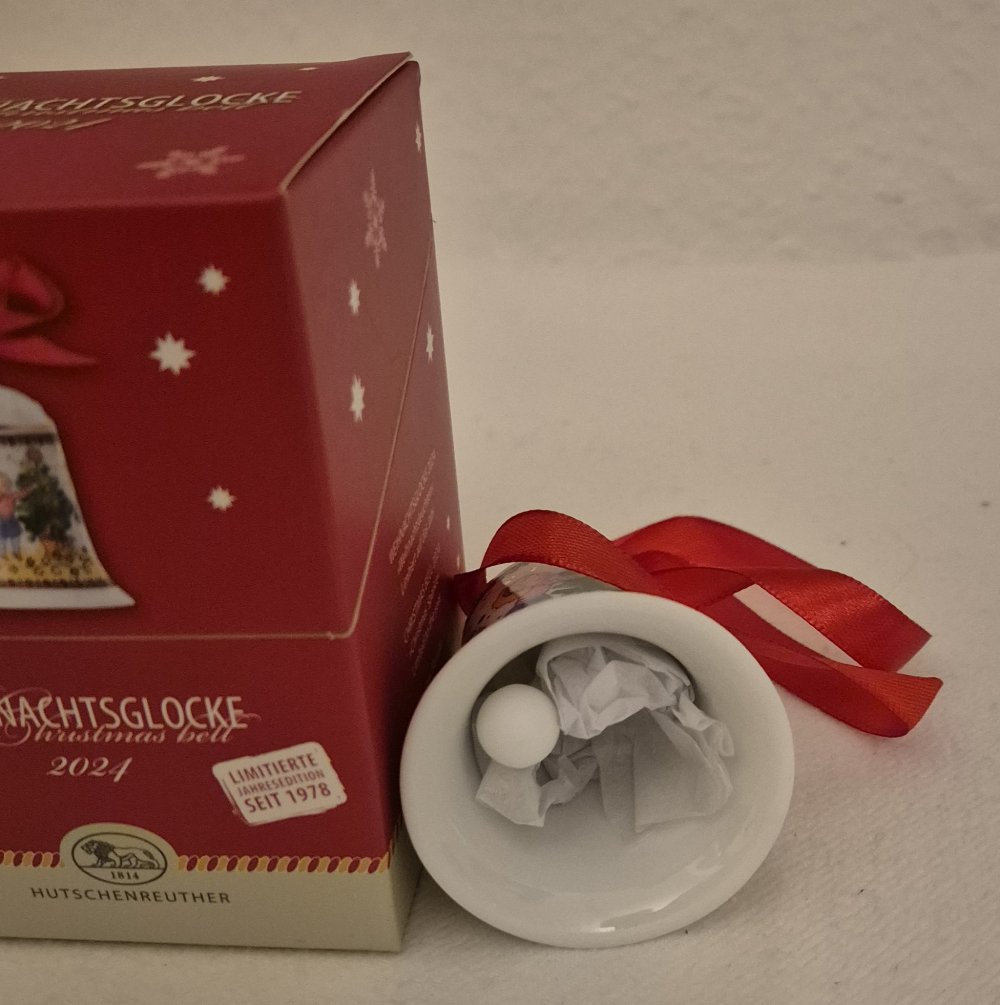 Hutschenreuther 2024 Weihnachtsleuchten Porzellanglocke Glocke