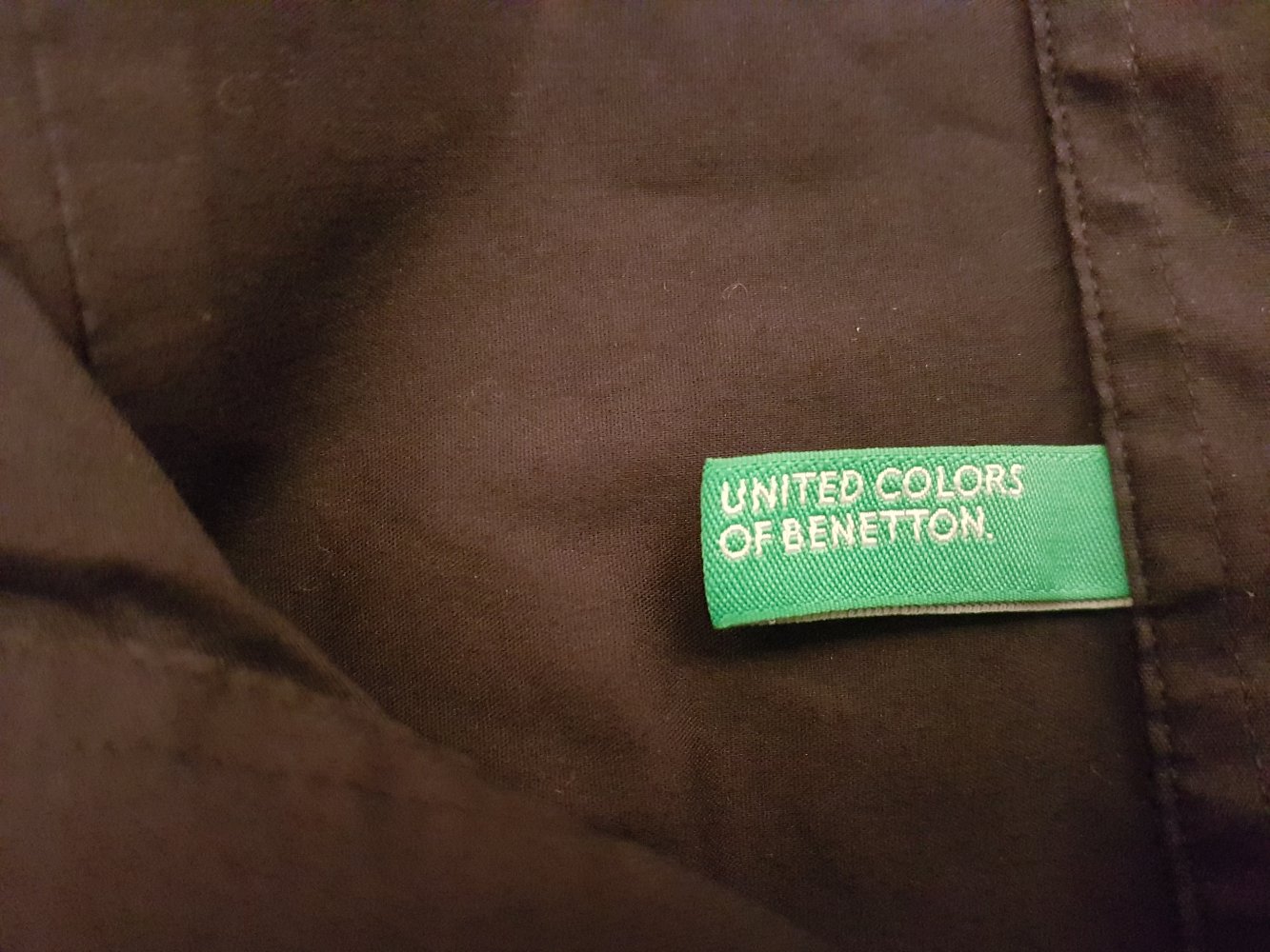 Benetton Bluse, schwarz, Gr. XS