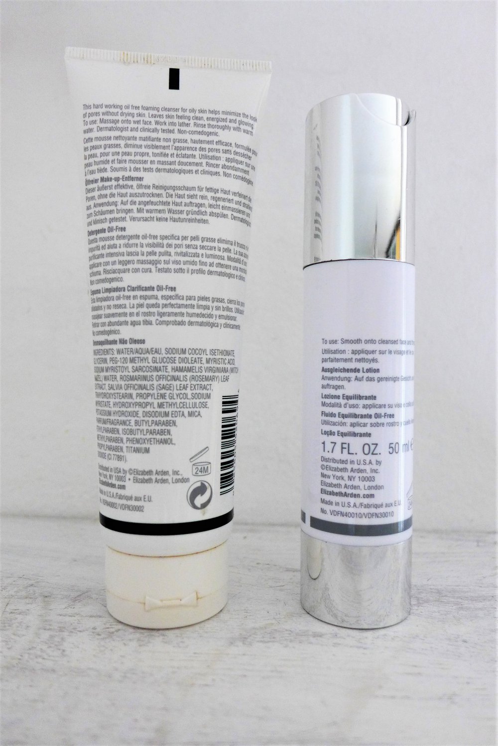 Elizabeth Arden Visible Difference Oil-free Cleanser & Skin Balancing Lotion