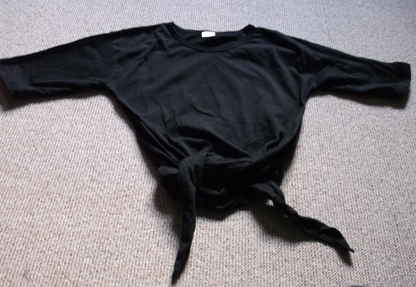 T-Shirt zum binden, schwarz