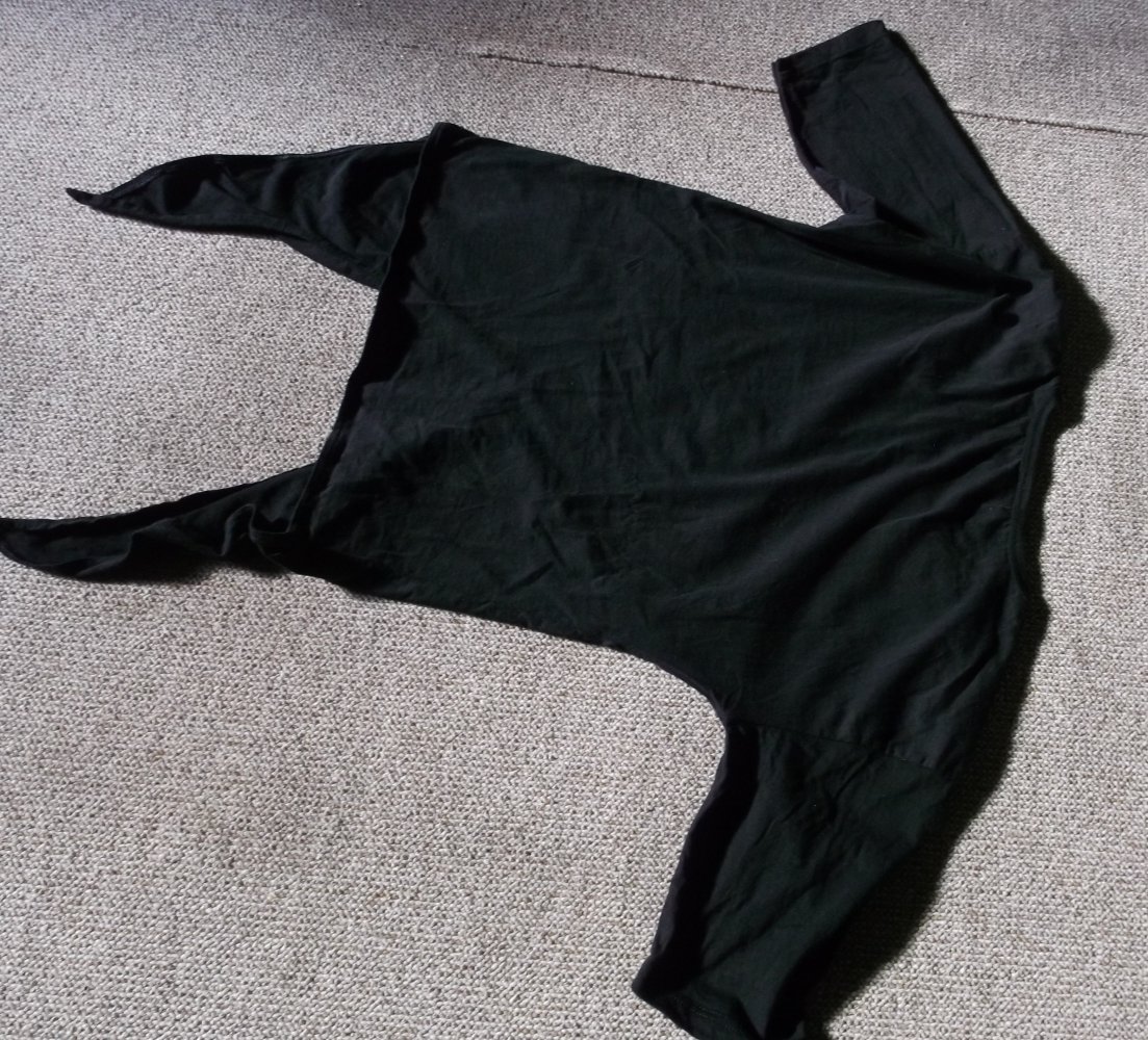 T-Shirt zum binden, schwarz