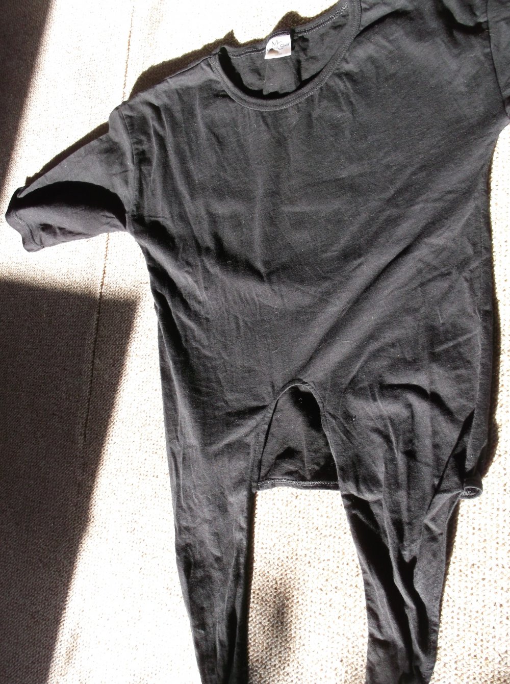 T-Shirt zum binden, schwarz