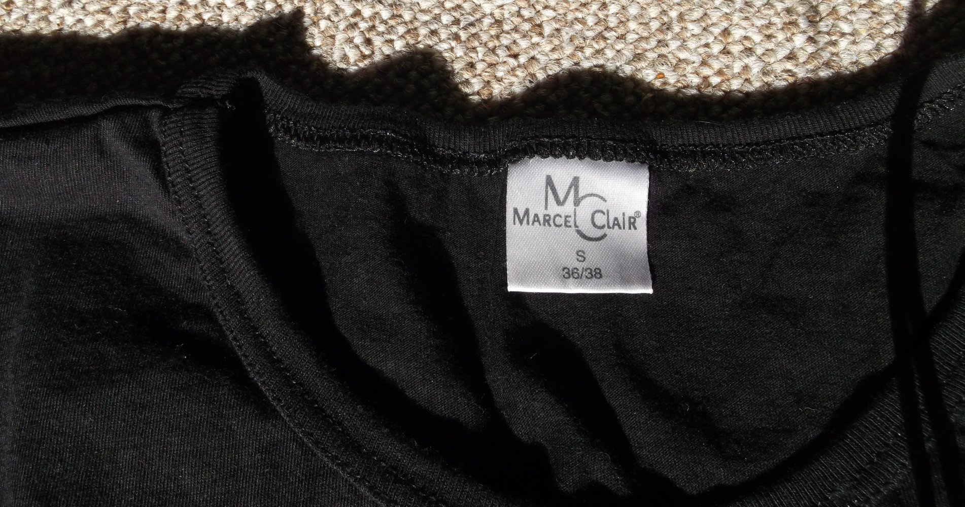 T-Shirt zum binden, schwarz