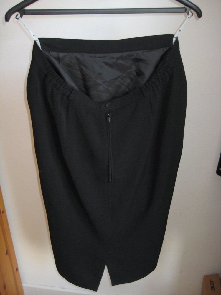 Schicker schwarzer Bleistiftrock! curvy, plussize, schwarz, tailliert, schick, elegant, büro, secretary, gerade geschnitten