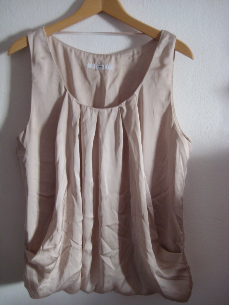 Beigefarbenes schickes Oberteil von H&M! curvy, plussize, kaschierend, schick, edel elegant, schnäppchen