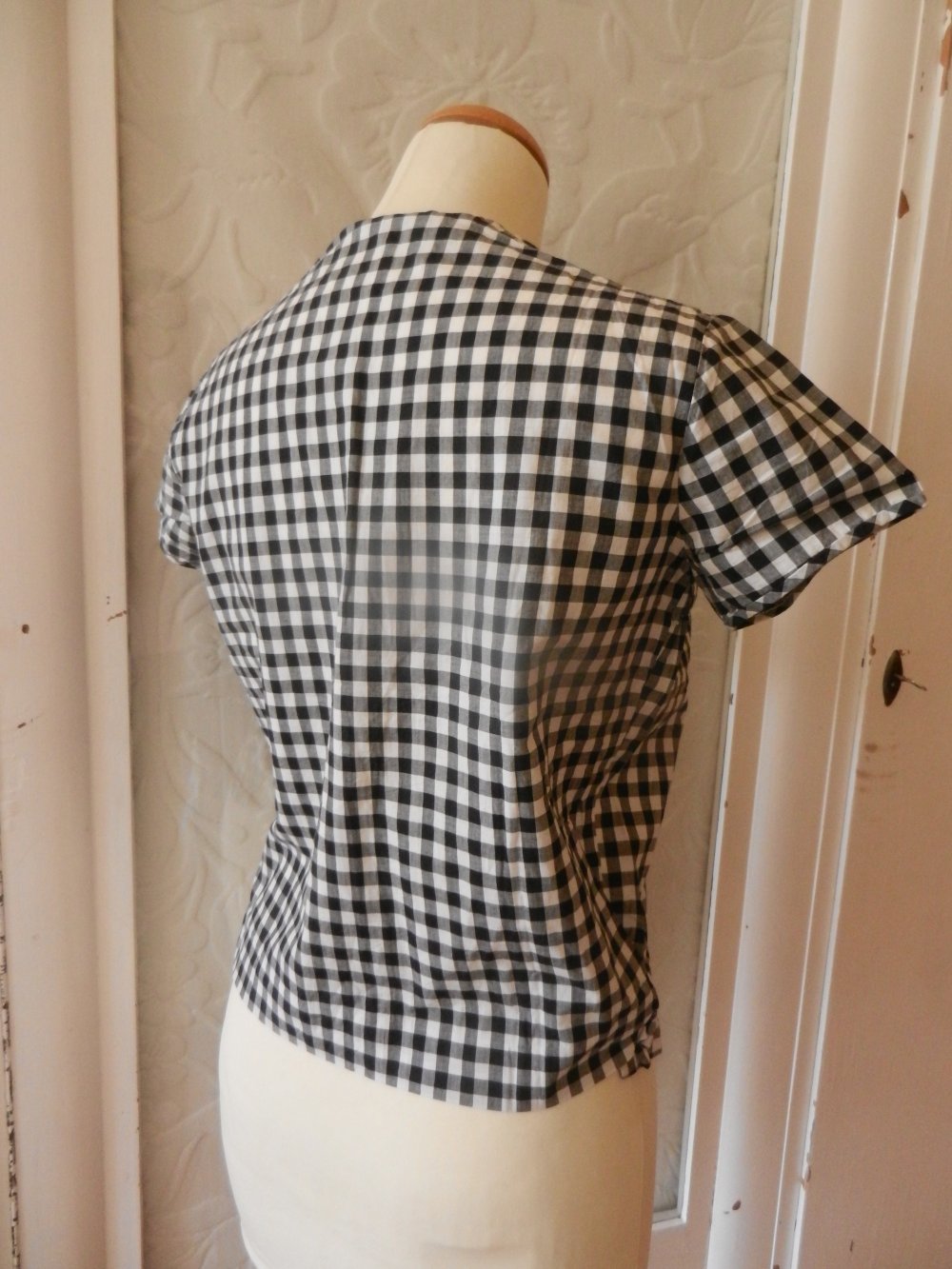 Vintage Bluse Vichy Karo 36 original 50er 60er Rockabella BERLIN